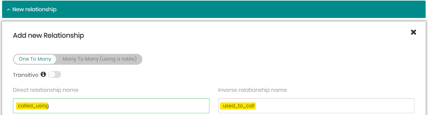 called using